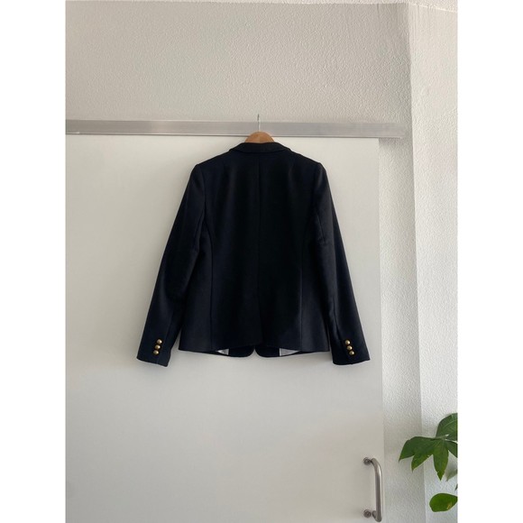 Banana Republic Black Wool Jacket Blazer Size 8 - Picture 5 of 10